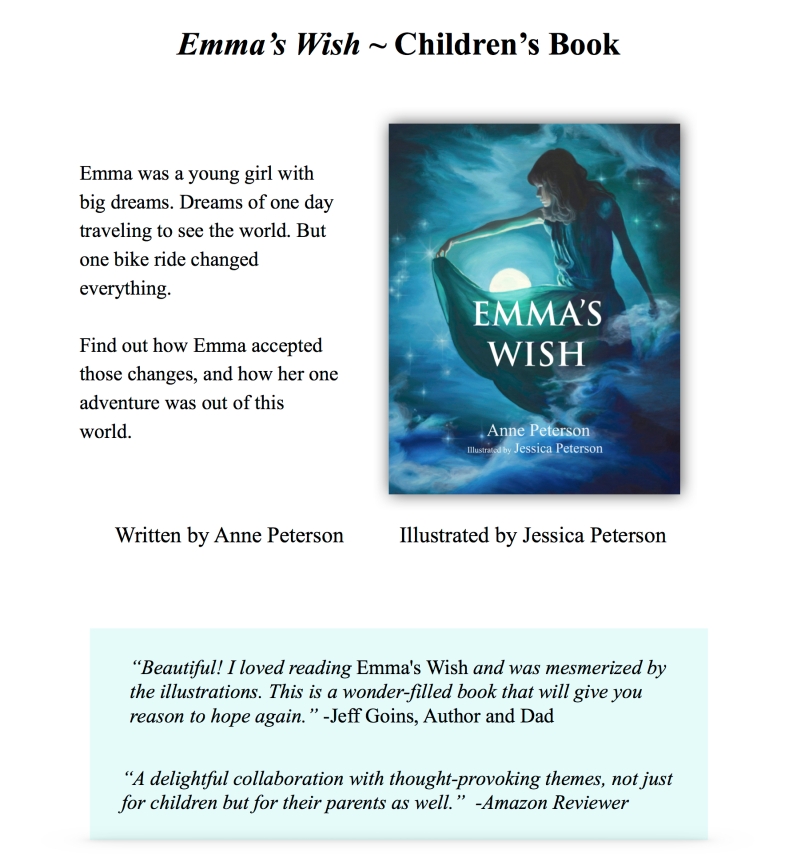 Emma's Wish landing page